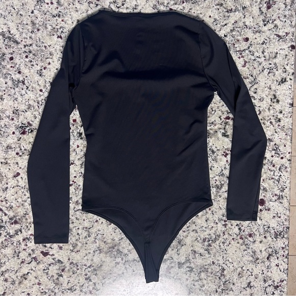 Abercrombie and Fitch, Soft A&F Collection, Black, Square Neck Bodysuit | W M - Picture 4 of 7